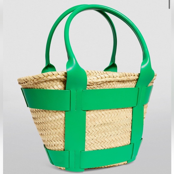 DEMELLIER RAFFIA SANTORINI TOTE BAG - Picture 3 of 11